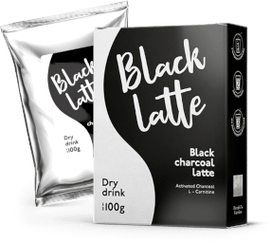 Latte de carbón vexetal Black Latte