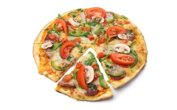 Pizza dietética para adelgazar na casa